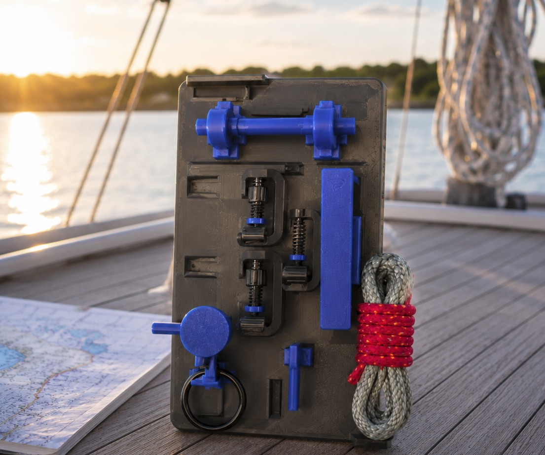 einfachboot knotenbrett